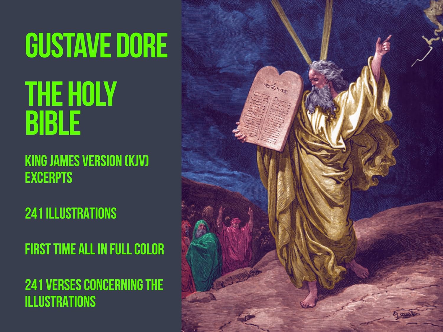 The Holy Bible Illustrated by Gustave Doré — Old and New Testament, full color cover