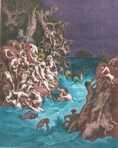 Gustave Doré Bible illustration: The World Destroyed by Water — Illustration 006