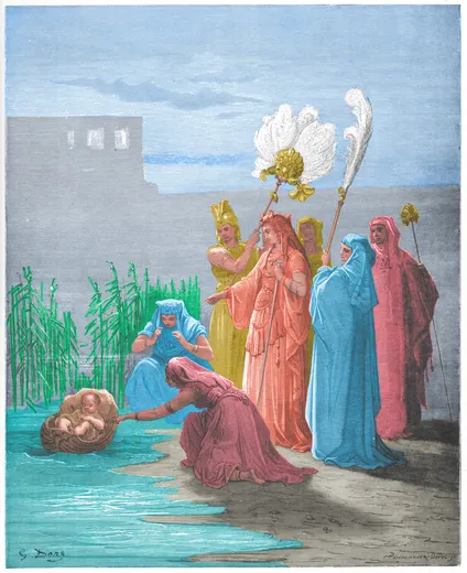 Gustave Doré Bible illustration: The Finding of Moses — Illustration 031