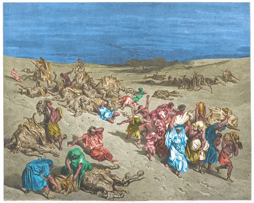 Gustave Doré Bible illustration: The Murrain of Beasts — Illustration 033