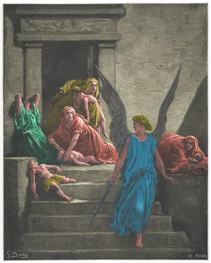 Gustave Doré Bible illustration: The Firstborn Slain — Illustration 035