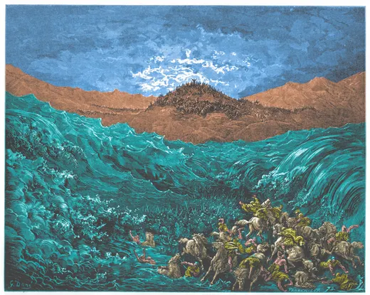 Gustave Doré Bible illustration: The Egyptians Drowned in the Red Sea — Illustration 037