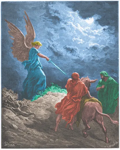 Gustave Doré Bible illustration: The Angel Appearing to Balaam — Illustration 045