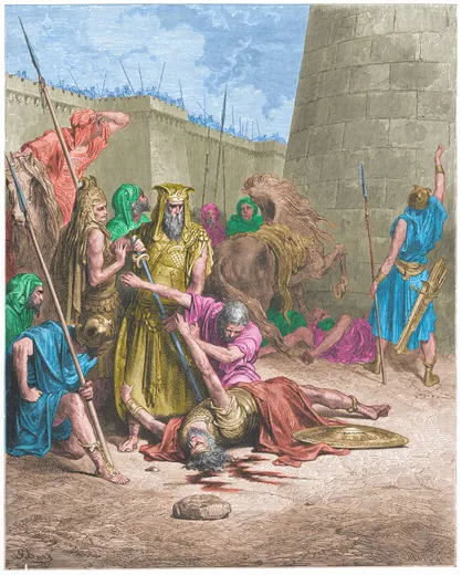 Gustave Doré Bible illustration: The Death of Abimelech — Illustration 059
