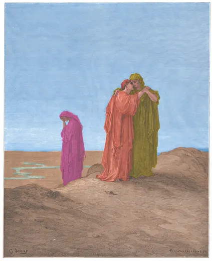 Gustave Doré Bible illustration: Naomi and Her Daughters-in-Law — Illustration 070