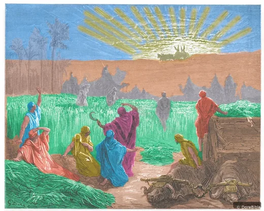 Gustave Doré Bible illustration: The Return of the Ark to Beth-Shemesh — Illustration 072