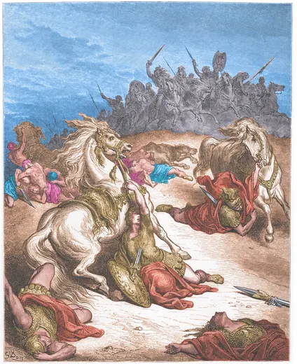 Gustave Doré Bible illustration: The Death of Saul — Illustration 081