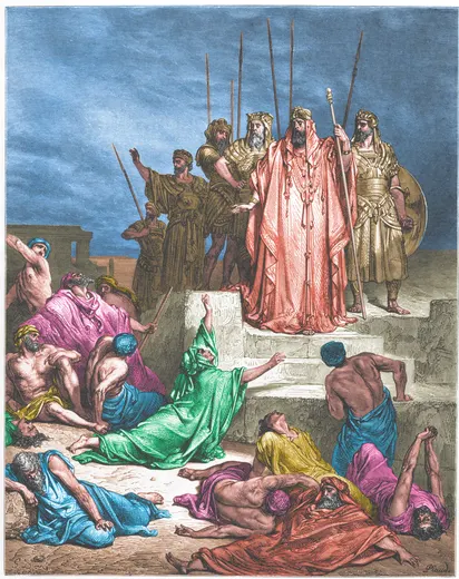 Gustave Doré Bible illustration: The Famine in Samaria — Illustration 104