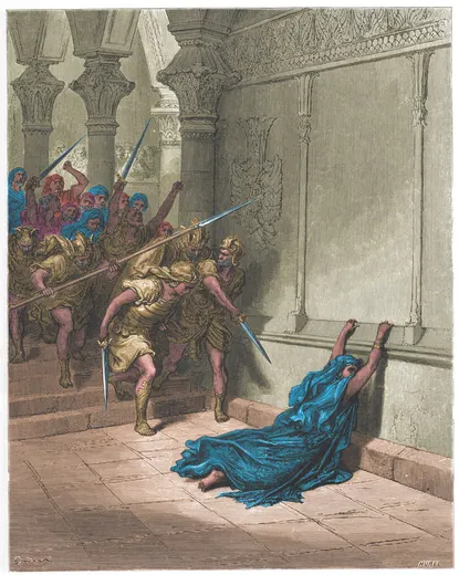 Gustave Doré Bible illustration: The Death of Athaliah — Illustration 107