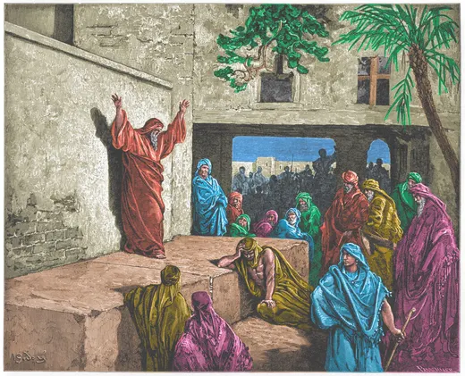 Gustave Doré Bible illustration: Micah Exhorting the Israelites to Repentance — Illustration 111