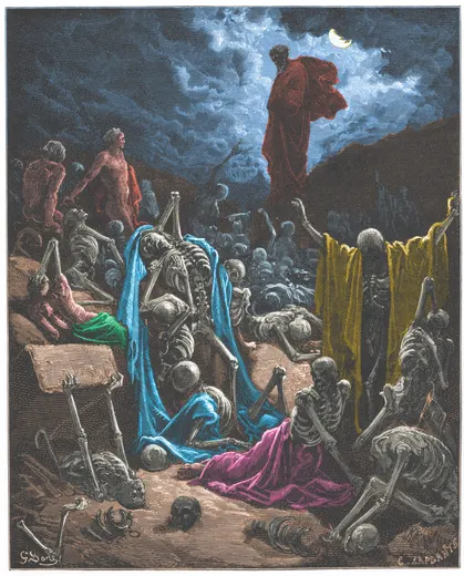 Gustave Doré Bible illustration: The Vision of the Valley of Dry Bones — Illustration 118