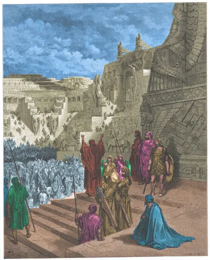 Gustave Doré Bible illustration: Artaxerxes Granting Liberty to the Jews — Illustration 131