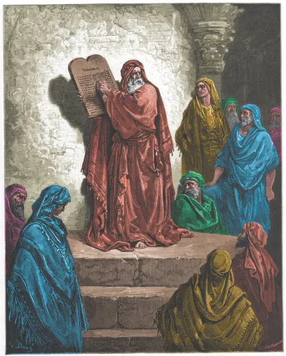 Gustave Doré Bible illustration: Ezra Reading the Law in the Hearing of the People — Illustration 133