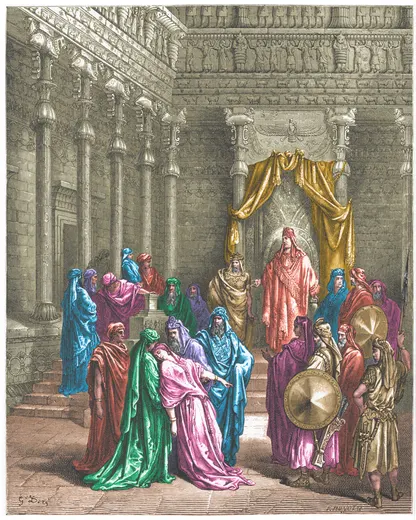 Gustave Doré Bible illustration: Esther Before the King — Illustration 144