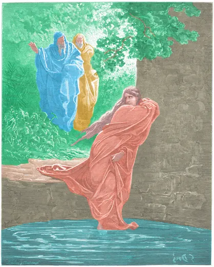Gustave Doré Bible illustration: Susanna in the Bath — Illustration 146