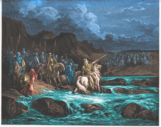 Gustave Doré Bible illustration: Judas Maccabeus Pursuing Timotheus — Illustration 151
