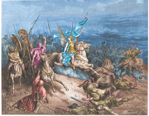 Gustave Doré Bible illustration: The Angel Sent to Deliver Israel — Illustration 159