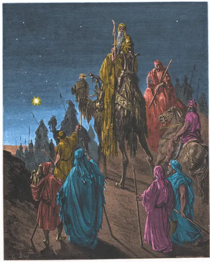 Gustave Doré Bible illustration: The Wise Men Guided by the Star — Illustration 163