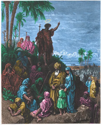 Gustave Doré Bible illustration: John the Baptist Preaching in the Wilderness — Illustration 167