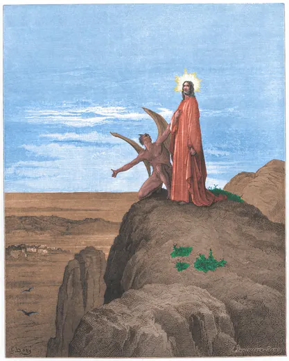 Gustave Doré Bible illustration: The Temptation of Jesus — Illustration 169