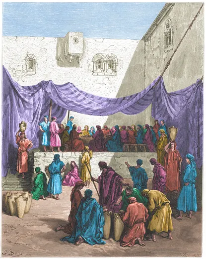 Gustave Doré Bible illustration: The Marriage in Cana — Illustration 170