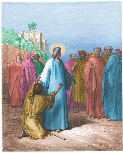 Gustave Doré Bible illustration: Jesus Healing the Man Possessed with a Devil — Illustration 173