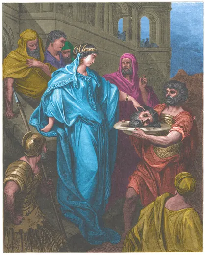Gustave Doré Bible illustration: The Daughter of Herod Receiving the Head of John the Baptist — Illustration 182