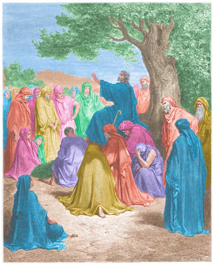 Gustave Doré Bible illustration: Jesus Preaching to the Multitude — Illustration 183