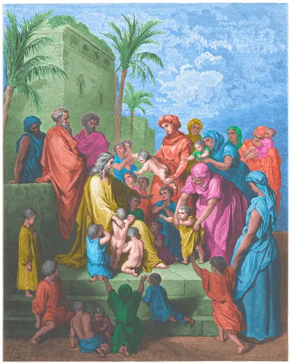 Gustave Doré Bible illustration: Jesus Blessing the Little Children — Illustration 192