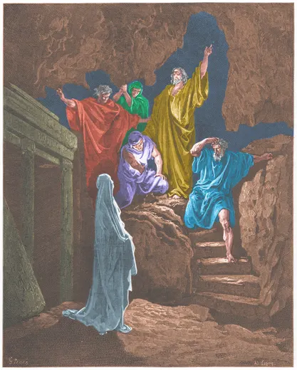 Gustave Doré Bible illustration: The Resurrection of Lazarus — Illustration 197
