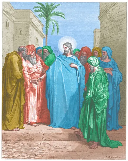 Gustave Doré Bible illustration: Christ and the Tribute Money — Illustration 200