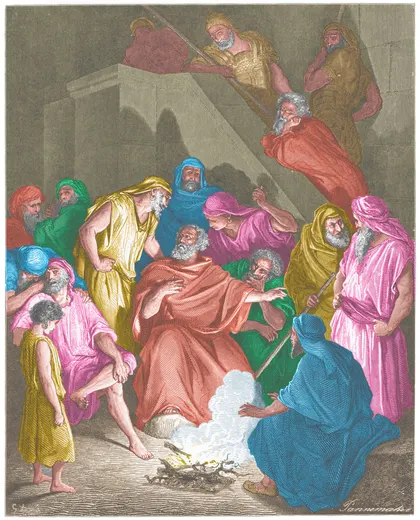 Gustave Doré Bible illustration: St. Peter Denying Christ — Illustration 206