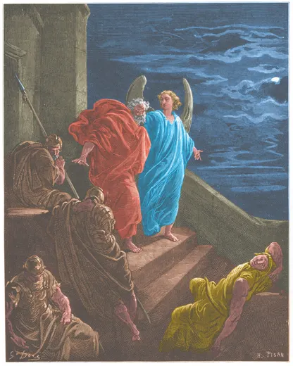 Gustave Doré Bible illustration: St. Peter Delivered from Prison — Illustration 231