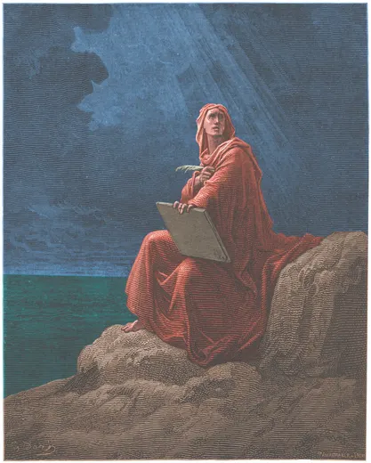 Gustave Doré Bible illustration: St. John at Patmos — Illustration 236